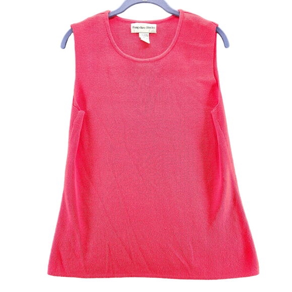 Hampshire Studio Womens Tank Top Red Size Small 100% Cotton Pullover Sleeveless - Picture 1 of 12